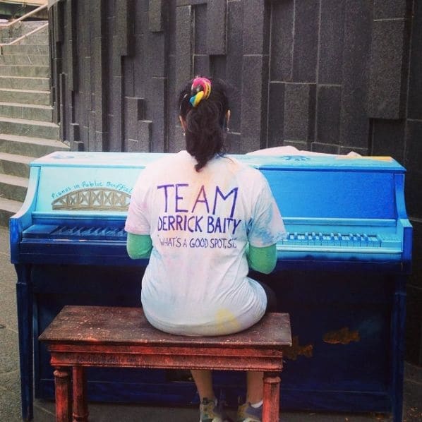 Public piano in Buffalo, New York, United States