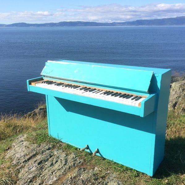 Public piano in Trondheim, Norway