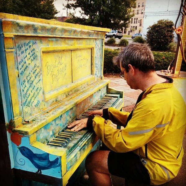 Public piano in Buffalo, New York, United States